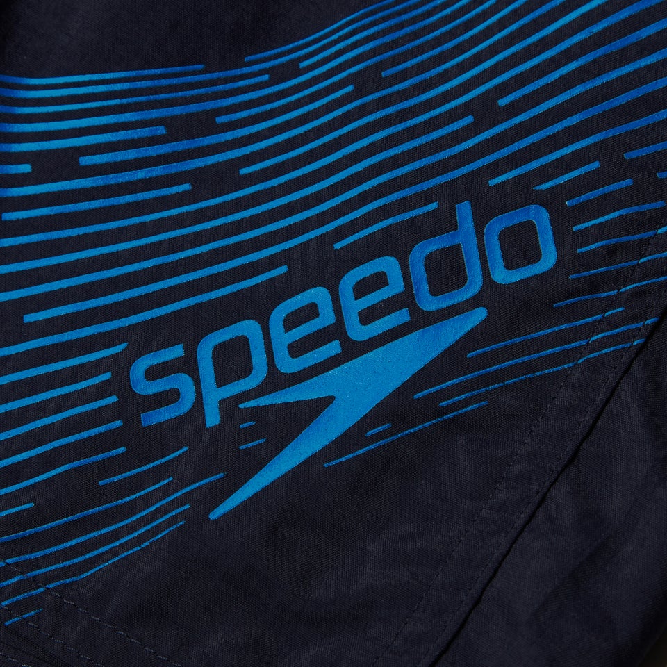 Boys' Medley Logo 15" Swim Short Navy/Blue