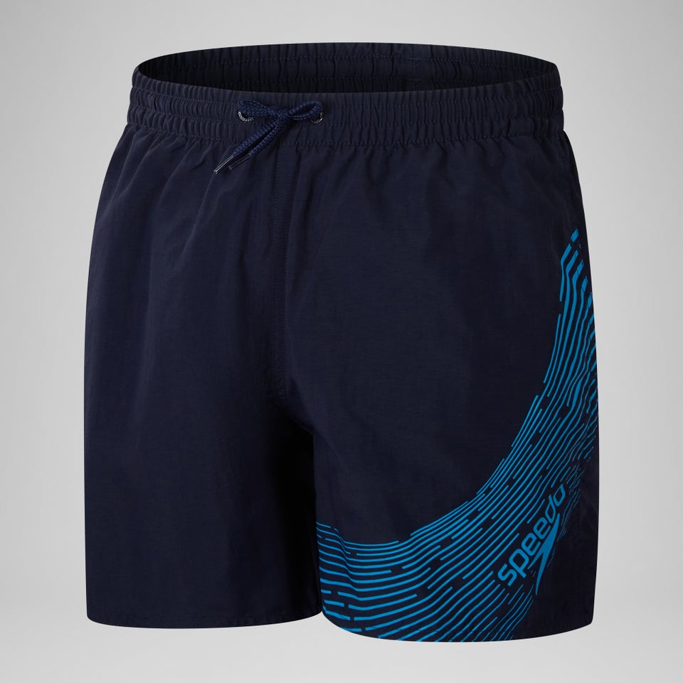 Boys' Medley Logo 15" Swim Short Navy/Blue