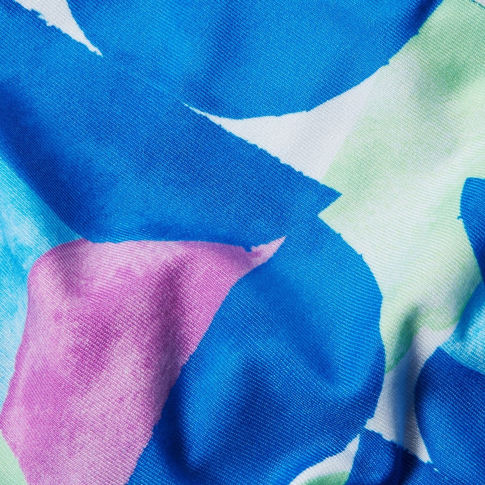 Slip de bain garçon 6,5 cm Allover Digital pour Garçons Vert matcha/Rose kiki