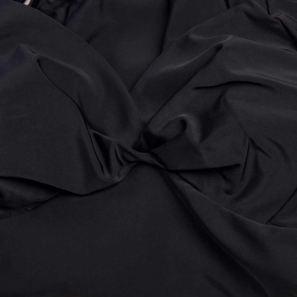 Damen Cross Knot Shaping-Badeanzug Schwarz