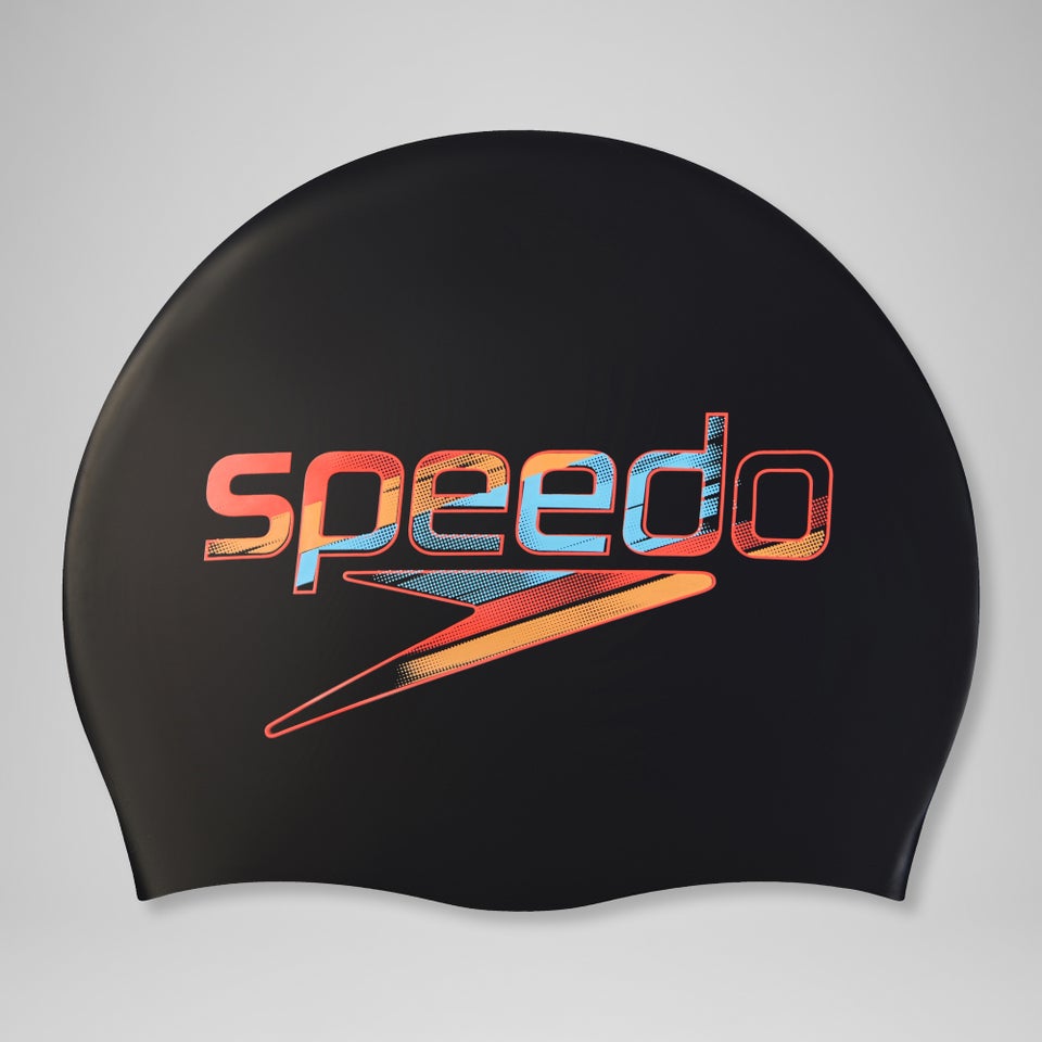 Geformte Silikon-Wendekappe Schwarz/Sirenenrot/Nektarine