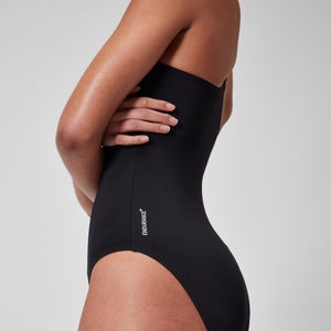 Maillot de bain dos en V End+ (plus long) Noir