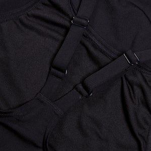 Maillot de bain dos en V End+ (plus long) Noir