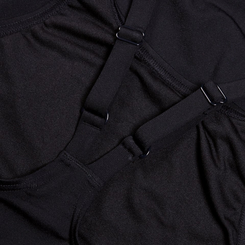 Maillot de bain dos en V End+ (plus long) Noir