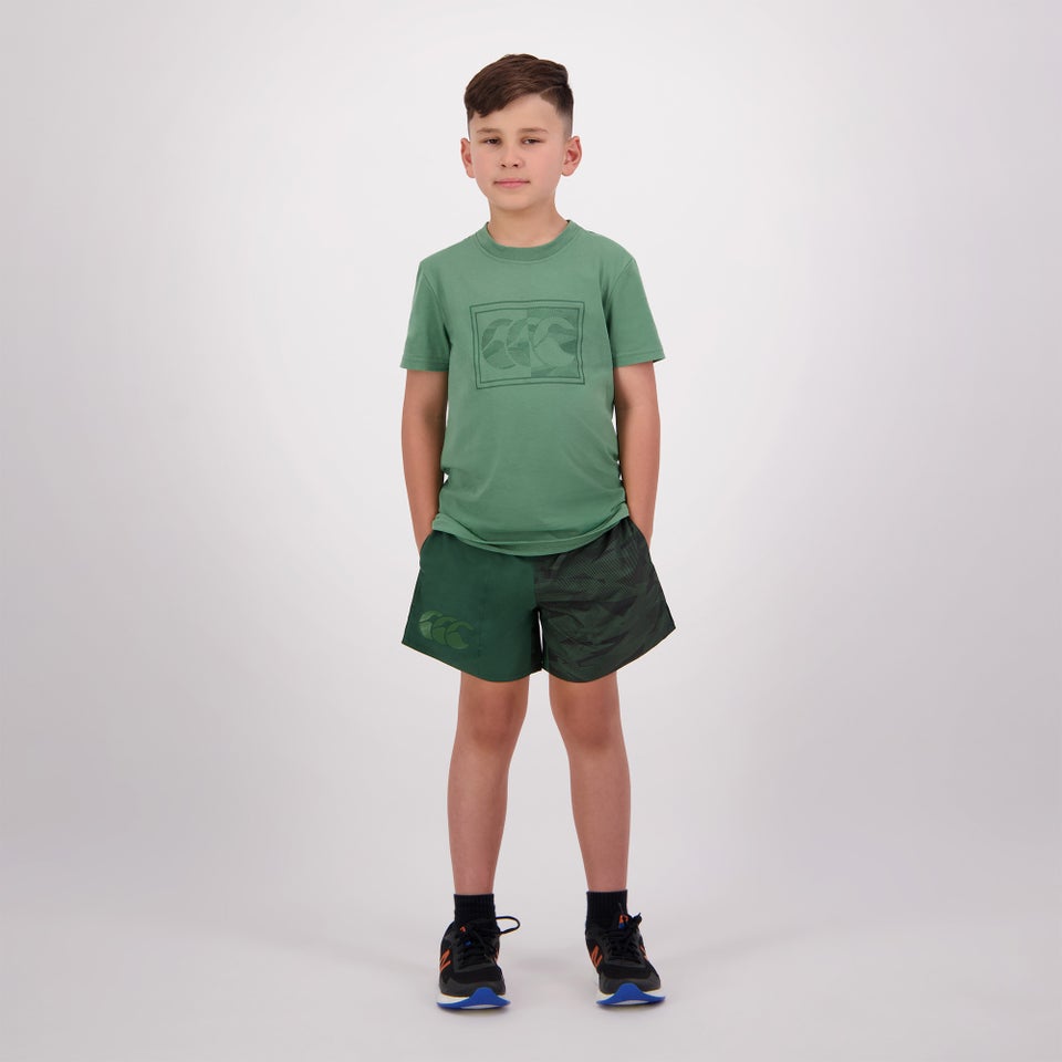 KIDS FUNDAMENTALS CAMO HARLETIC SHORT GREEN