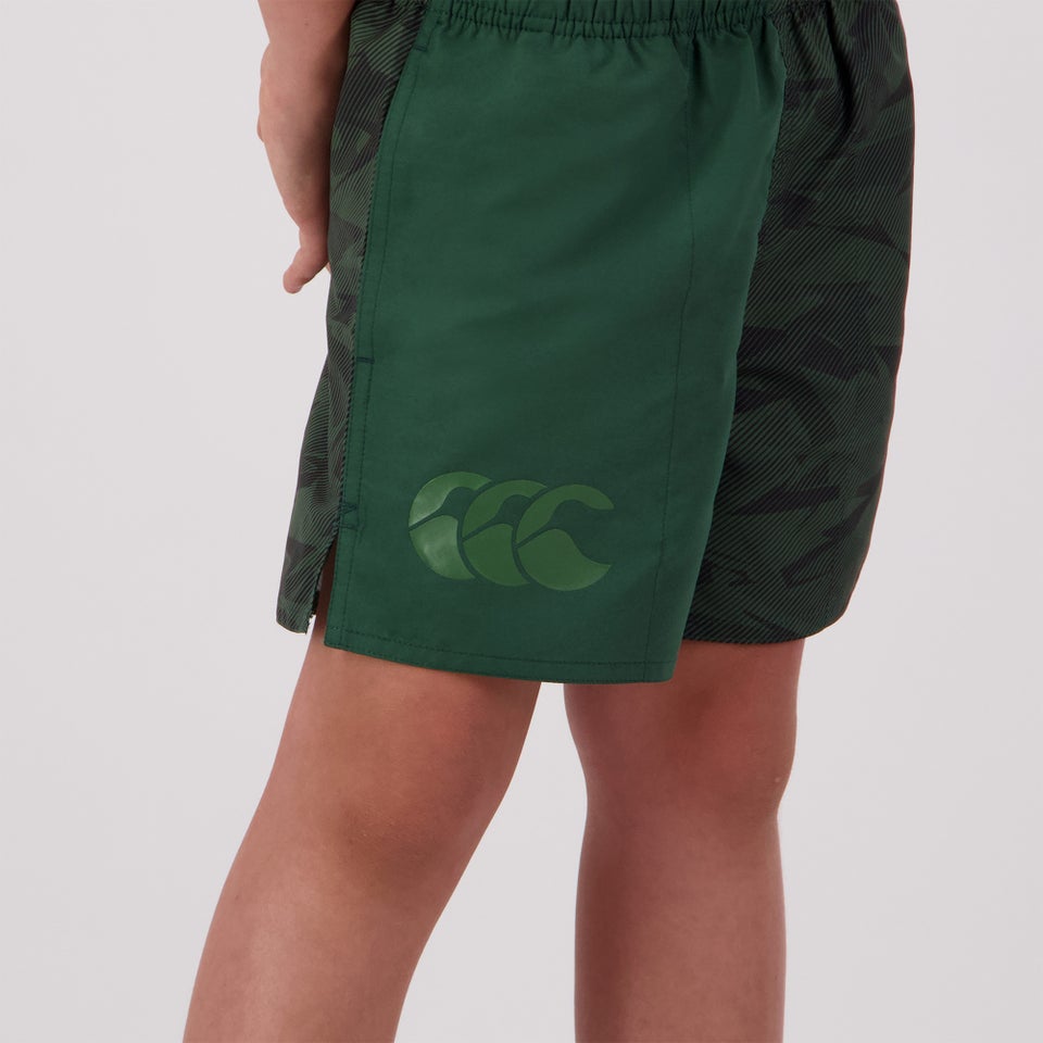 KIDS FUNDAMENTALS CAMO HARLETIC SHORT GREEN