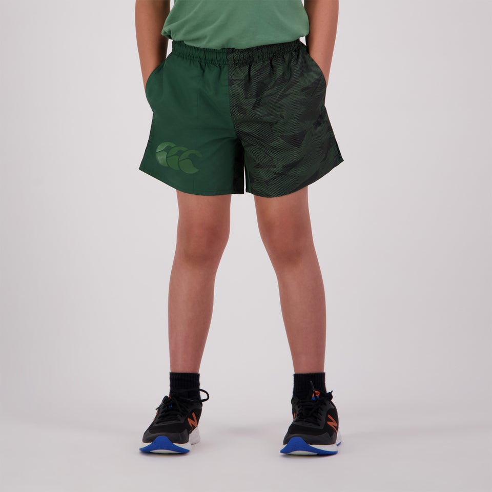 KIDS FUNDAMENTALS CAMO HARLETIC SHORT GREEN