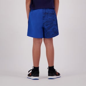 KIDS FUNDAMENTALS CAMO HARLETIC SHORT BLUE