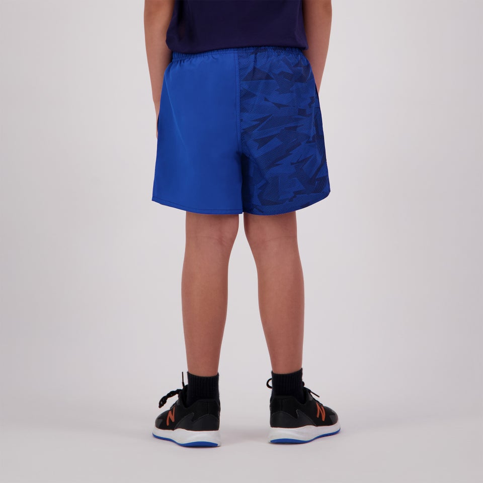 KIDS FUNDAMENTALS CAMO HARLETIC SHORT BLUE