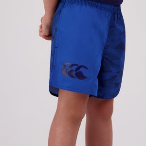 KIDS FUNDAMENTALS CAMO HARLETIC SHORT BLUE
