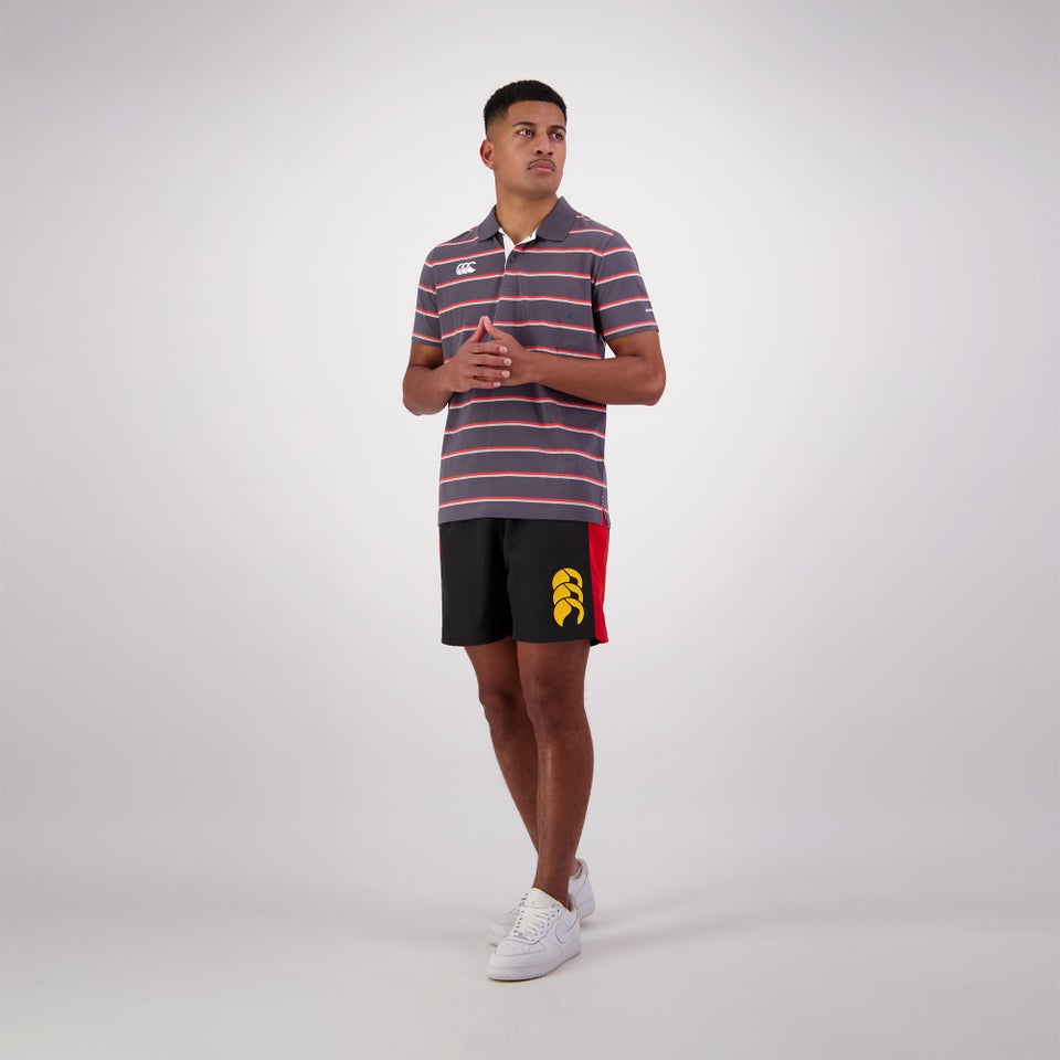 MENS YARN DYE POLO EBONY