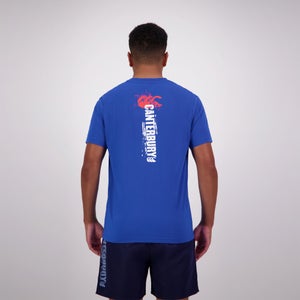 MENS FUNDAMENTALS BACK PRINT T-SHIRT BLUE