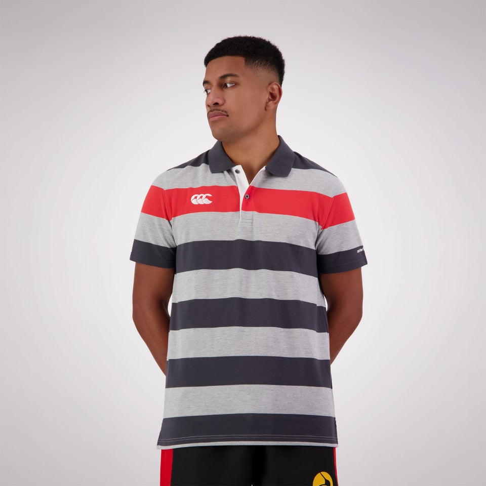 MENS ENGINEERED STRIPE POLO CLASSIC MARLE