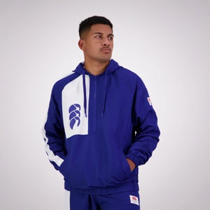 MENS LEGENDS WVN 1/4 ZIP JACKET ROYAL - XS