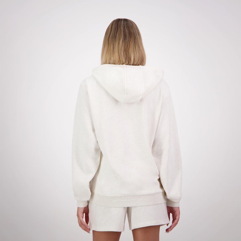 WOMENS SCENE-SET HOODIE EGRET MARLE