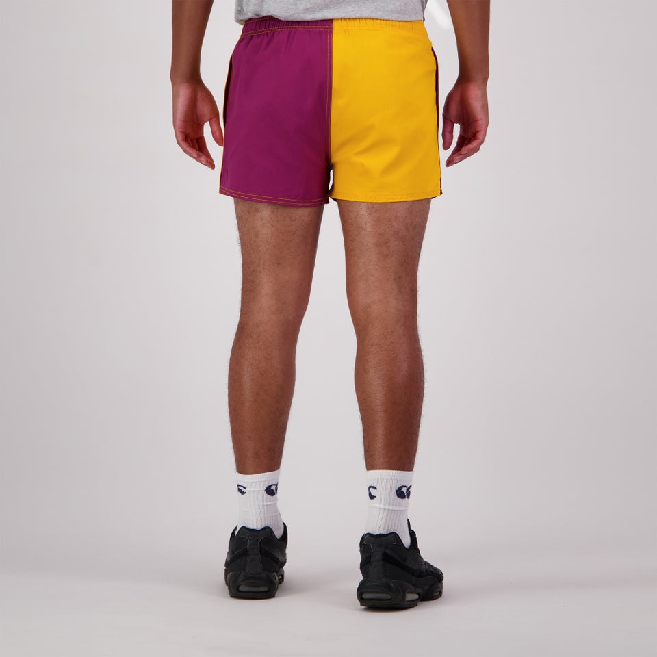 MENS HARLEQUIN SHORT MAROON