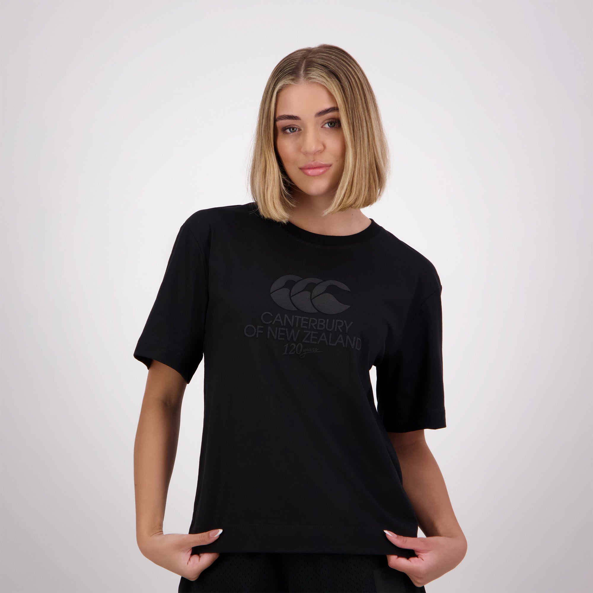 Canterbury of New Zealand W PITCH-BLACK SS T-SHIRT JET BLACK
