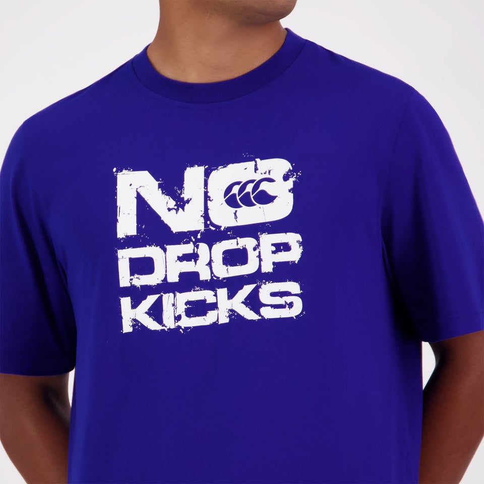 MENS LEGENDS NO DROP KICKS T-SHIRT BLUE