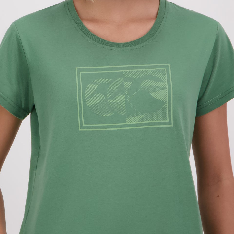 WOMENS FUNDAMENTALS CAMO T-SHIRT GREEN