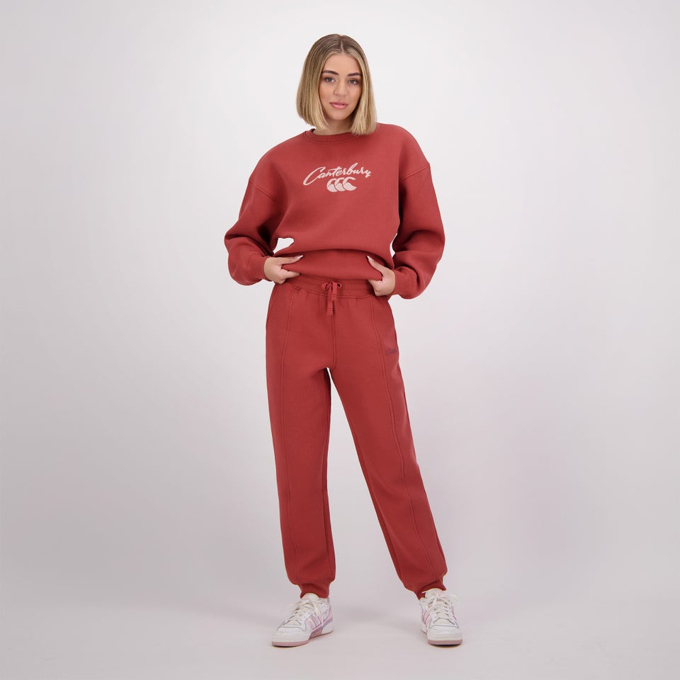 WOMENS SCENE-SET TRACKPANT MARSALA