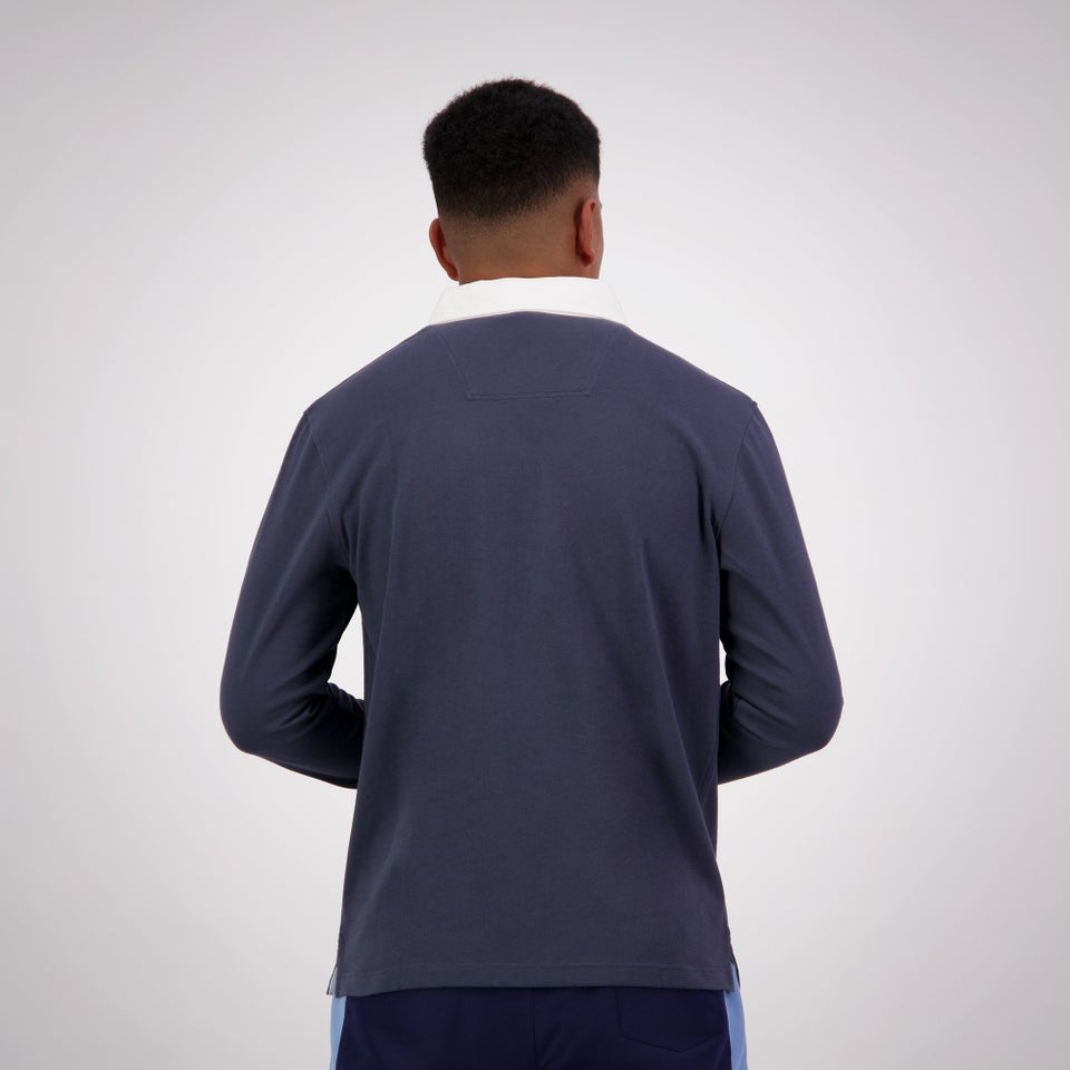 MENS SOLID DYE RUGBY BLUE