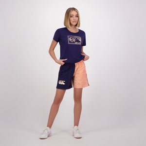 WOMENS FUNDAMENTALS CAMO HARLETIC SHORT PEACH