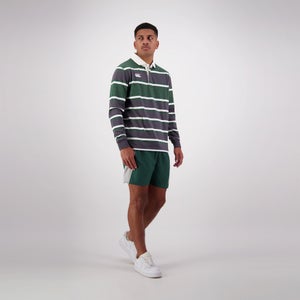 MENS YARN DYE RUGBY GREEN