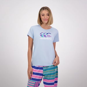 Womens UGLIES SS T-SHIRT CERULEAN BLUE - 6