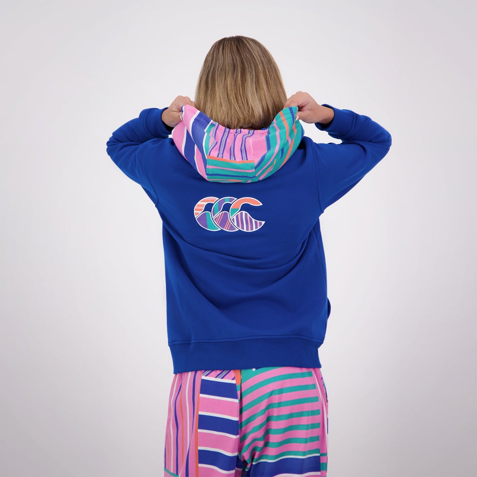 Canterbury of New Zealand W UGLIES FZ HOODIE PRINCESS BLUE