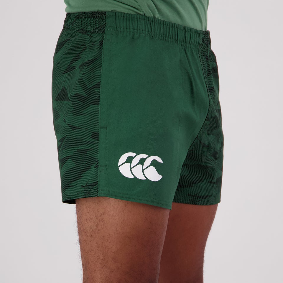 MENS FUNDAMENTALS CAMO HARLEQUIN SHORT GREEN