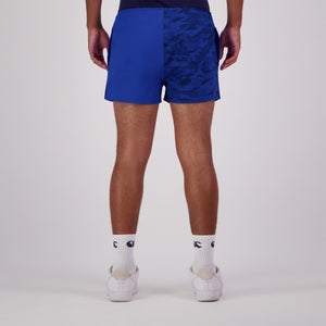 MENS FUNDAMENTALS CAMO HARLEQUIN SHORT BLUE