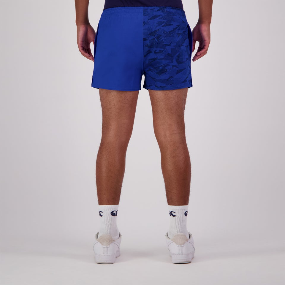 MENS FUNDAMENTALS CAMO HARLEQUIN SHORT BLUE