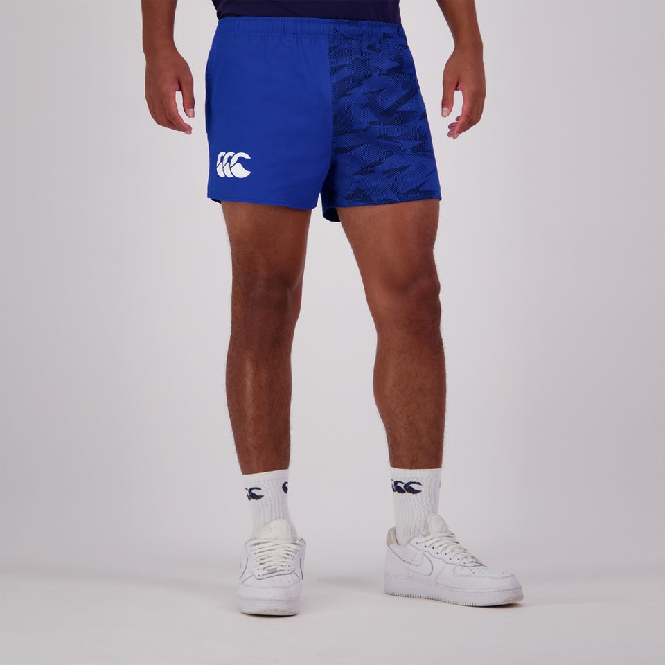 MENS FUNDAMENTALS CAMO HARLEQUIN SHORT BLUE