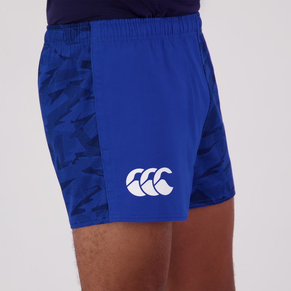 MENS FUNDAMENTALS CAMO HARLEQUIN SHORT BLUE
