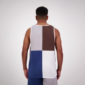 MENS HARLEQUIN SINGLET MULTI