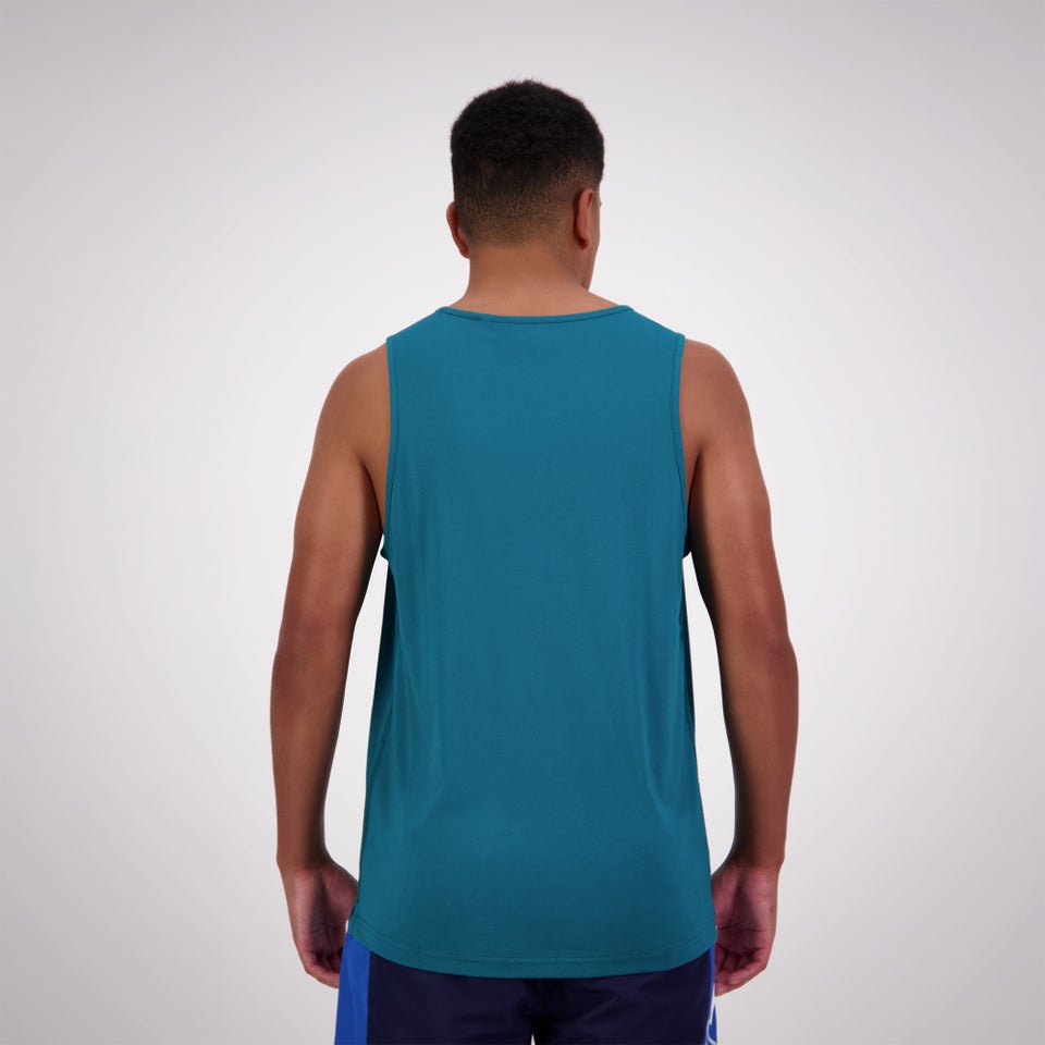 MENS FUNDAMENTALS RADIAL SINGLET GREEN