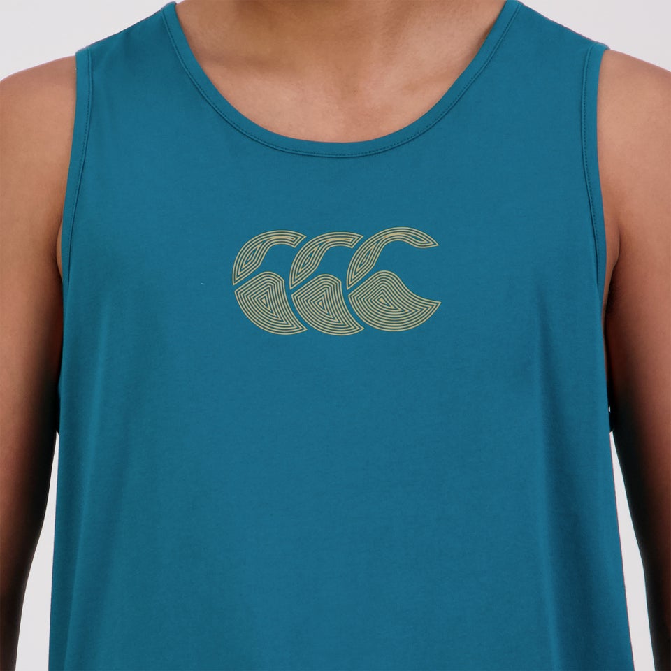 MENS FUNDAMENTALS RADIAL SINGLET GREEN