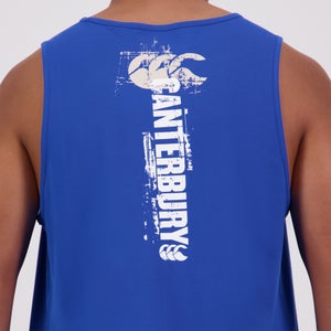 MENS FUNDAMENTALS SINGLET BLUE