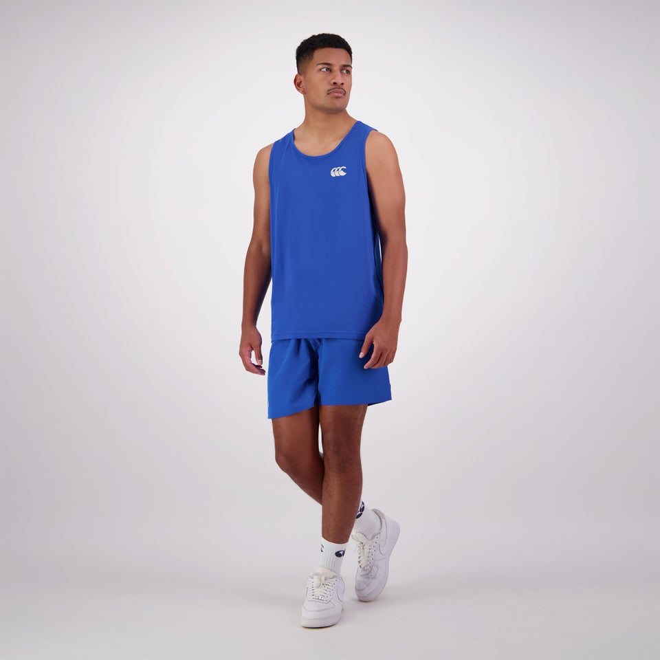 MENS FUNDAMENTALS SINGLET BLUE