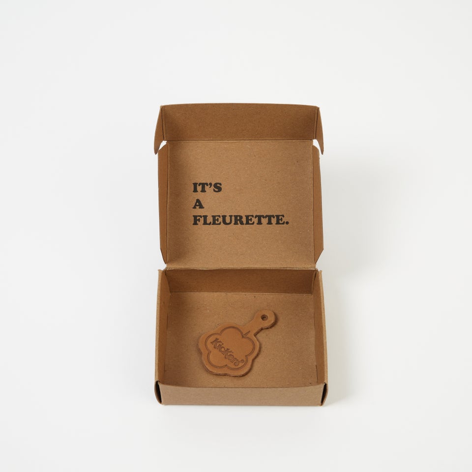 Unisex Leather Fleurette Tan