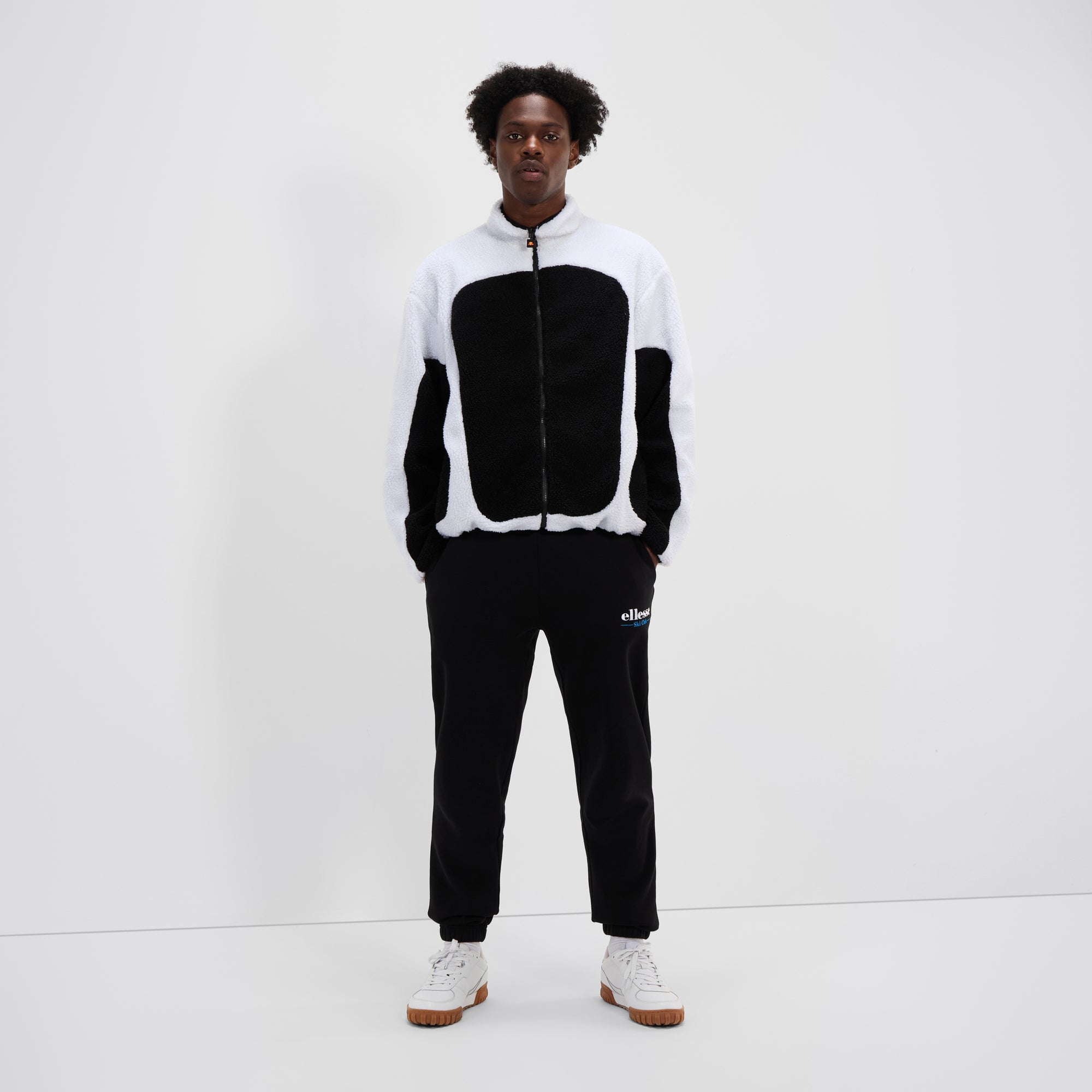 Men's Pallatini FZ Jacket Black/White | ellesse UK