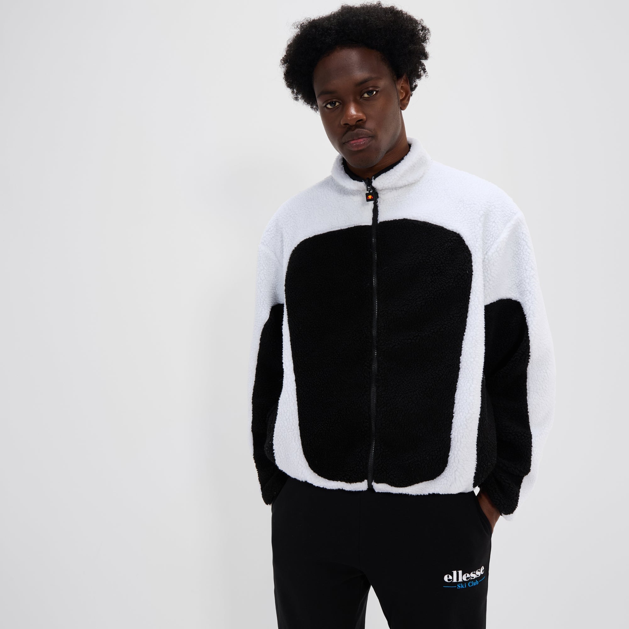 Men's Pallatini FZ Jacket Black/White | ellesse UK