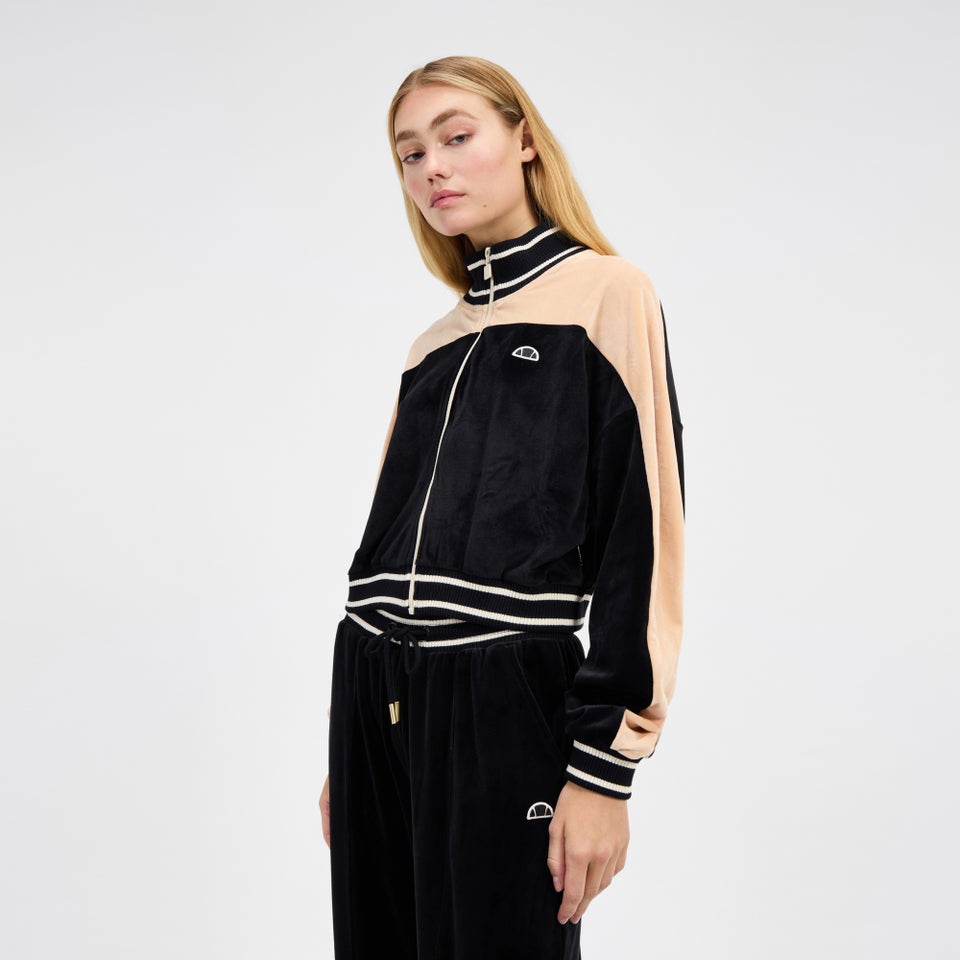 Women's Bloom Cropped Track Top Black