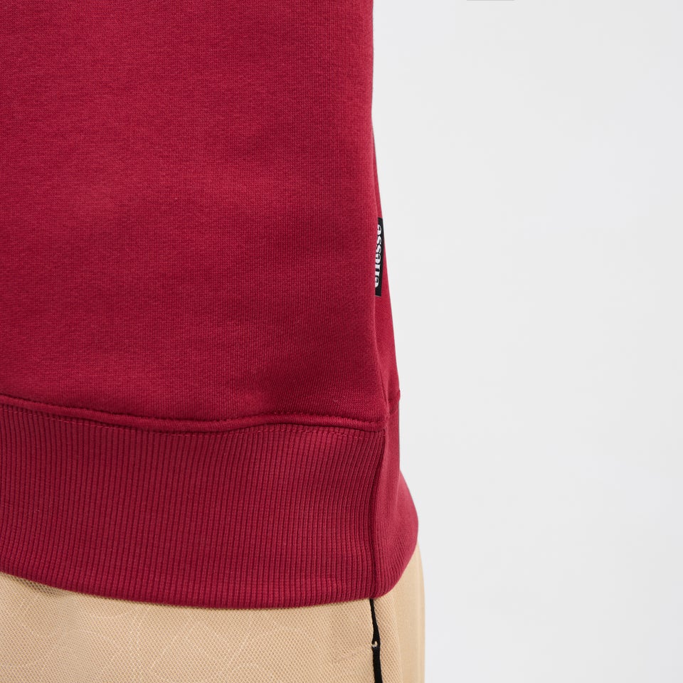 Sweatshirt Marchi für Damen Burgunderrot/Cremeweiß