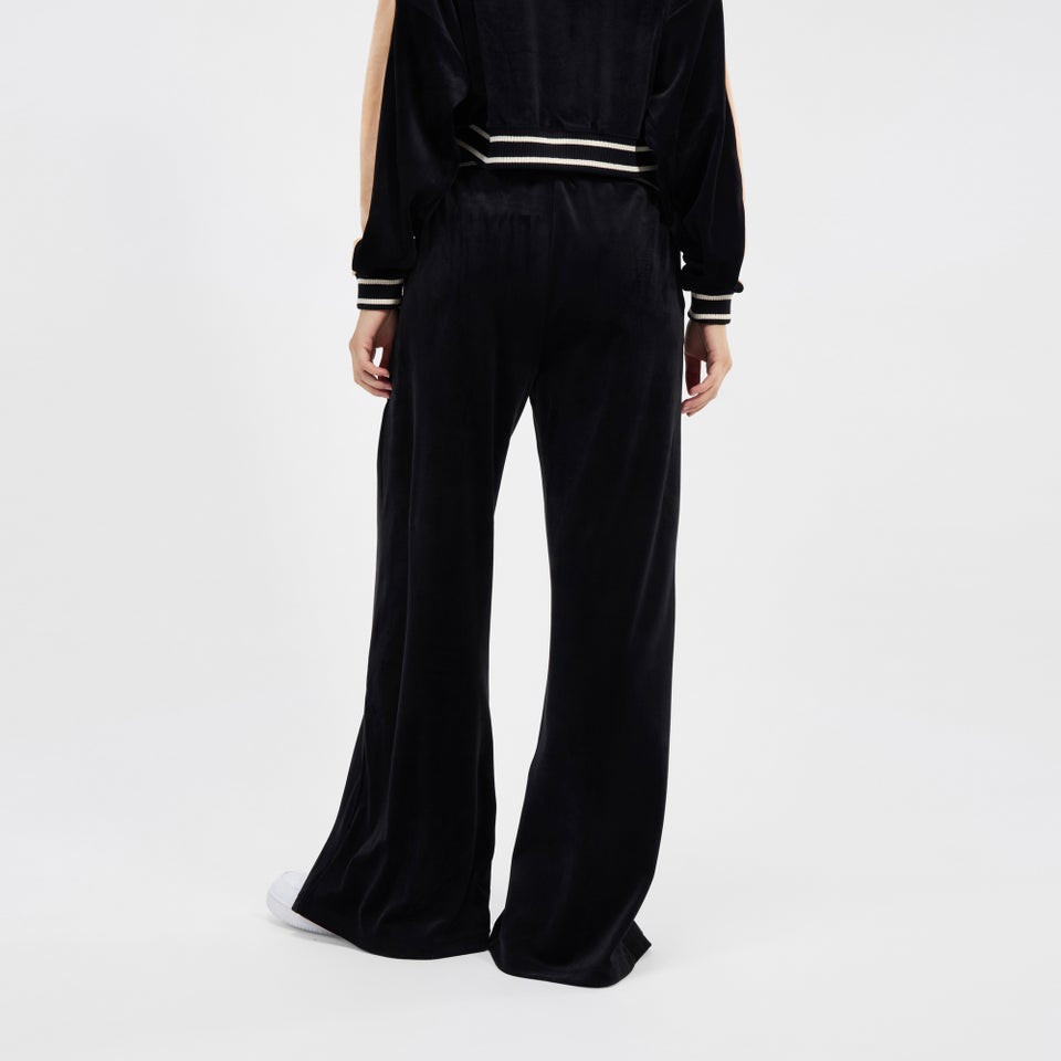Women's Velvet Track Pant Black