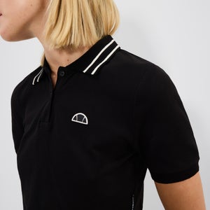Crop-Poloshirt Trixie für Damen Schwarz