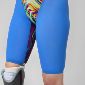 Women's Fastskin LZR Pure Valor 2.0 Openback Kneeskin Blue