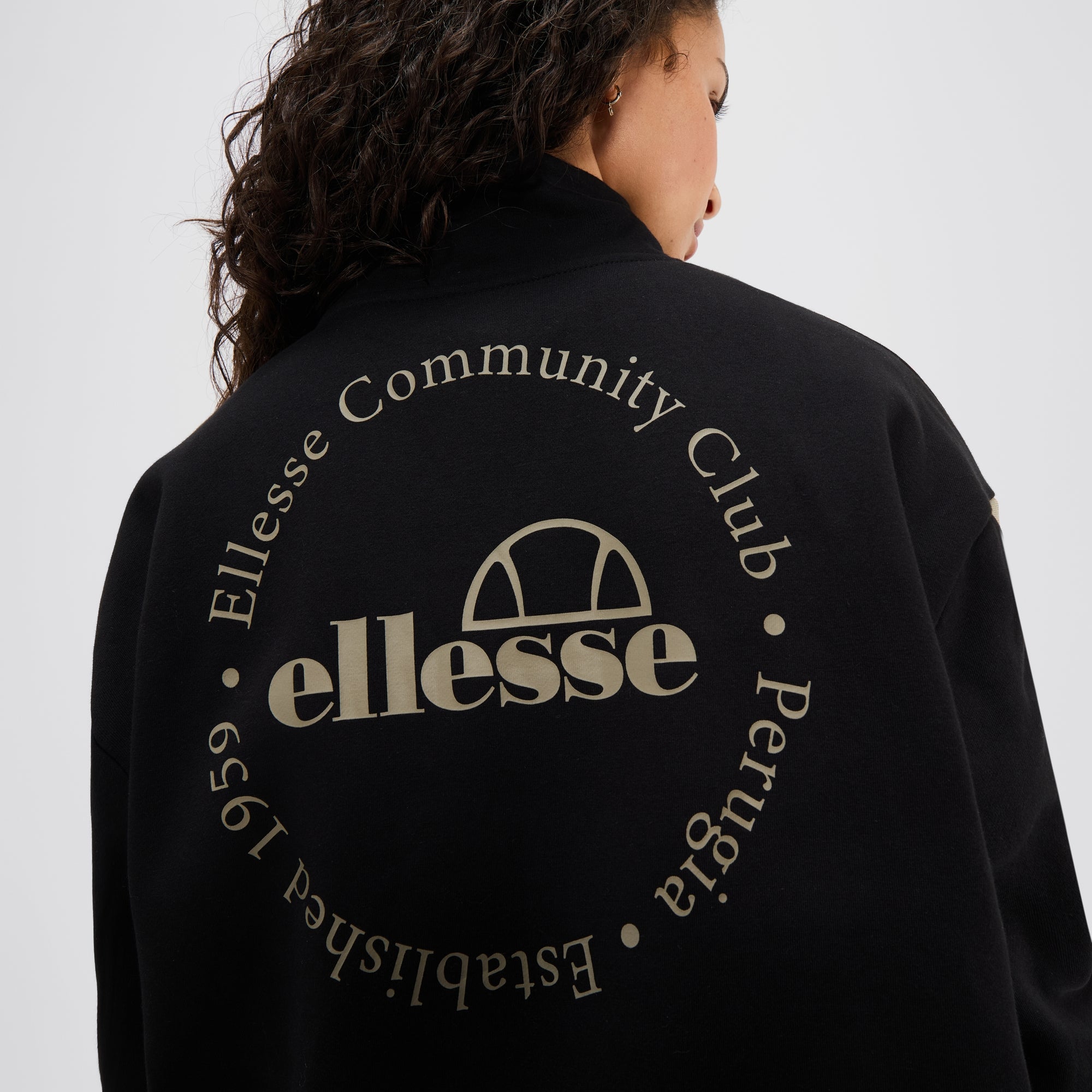Zaragoza 1/2 Zip Track Top Black | ellesse UK