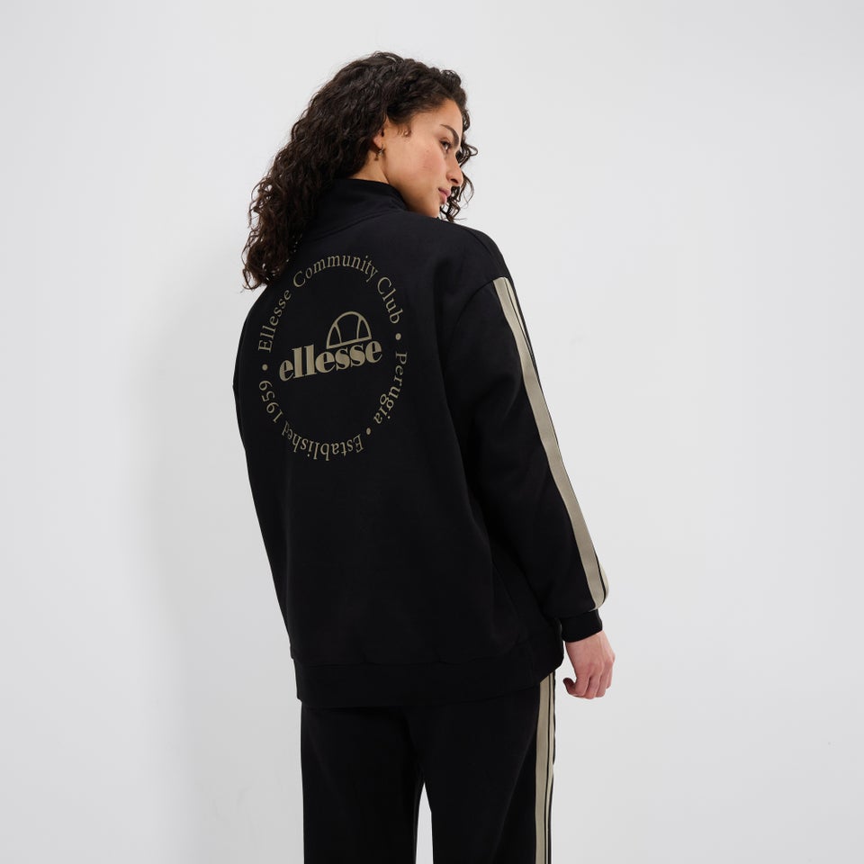 Trainingsoberteil mit Halbreißverschluss Zaragoza Schwarz