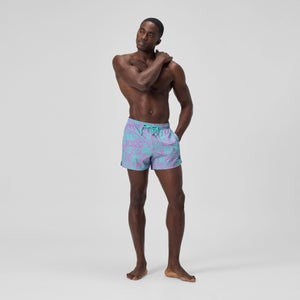 Men's Printed 14'' Redondo Edge Swim Shorts Pink/Blue